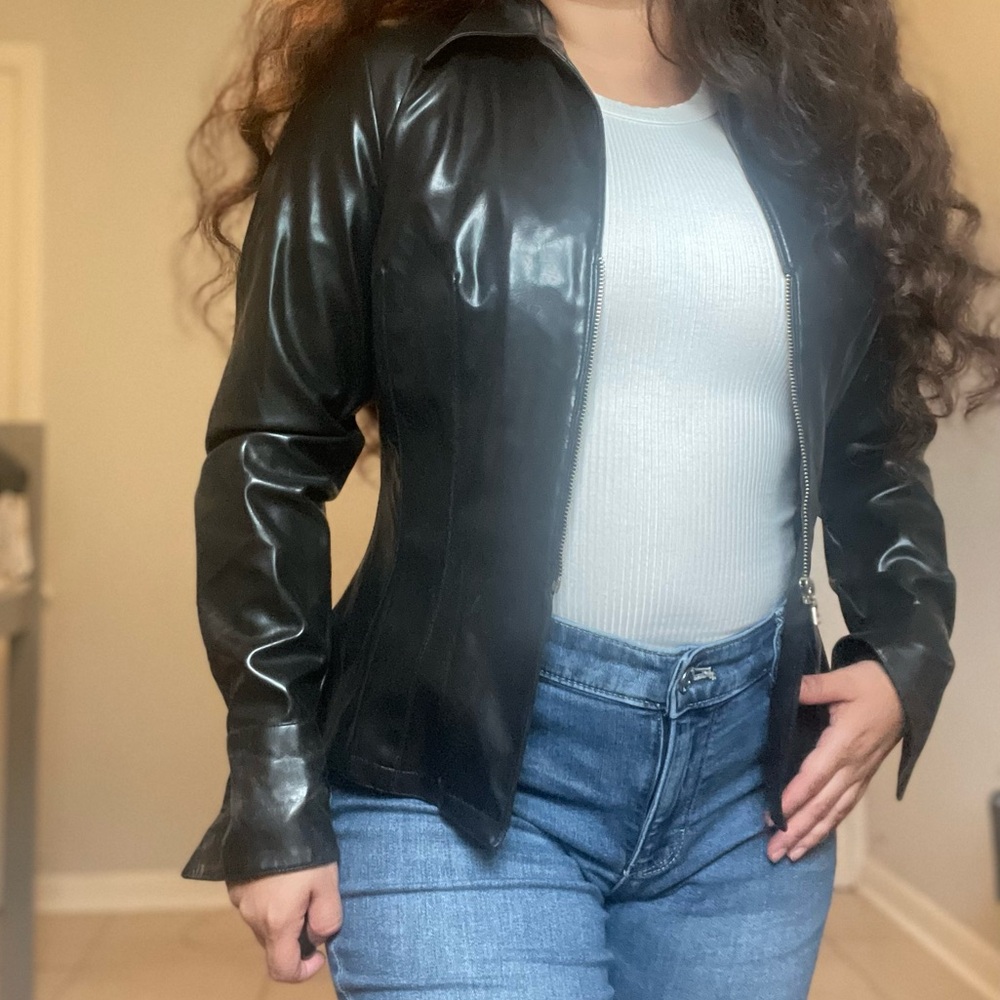Vintage Leather Y2K Jacket